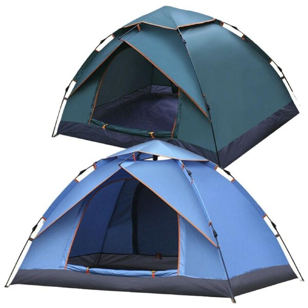 Ozoffer Waterproof Automatic Quick Open Camping Outdoor Tent UV Protection 3-4 Persons Green