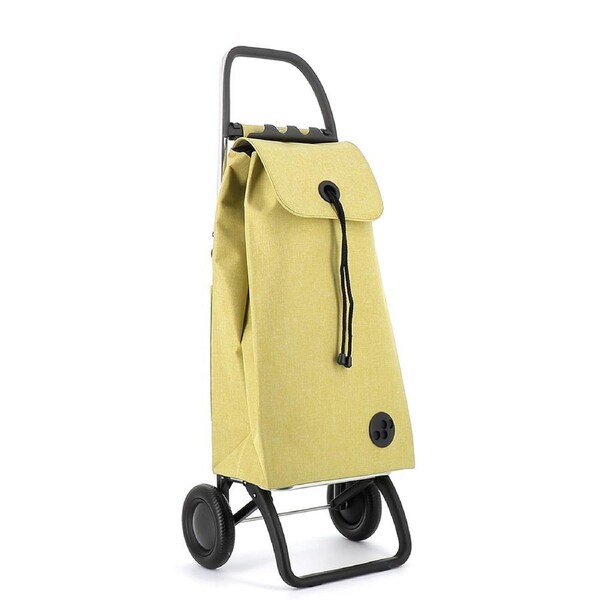 Rolser 43L 2 Wheel Foldable Folding Base Shopping Cart Trolley 104x41cm Lime