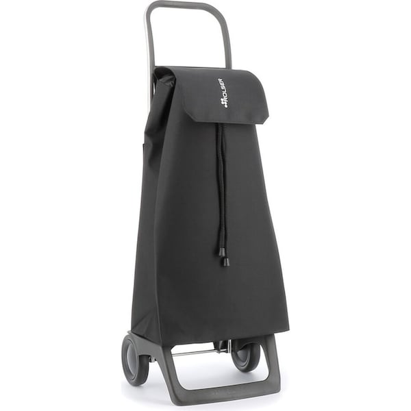 Rolser 40L 2 Wheel Folding Base Portable Shopping Cart Trolley 97.5x35cm BLK