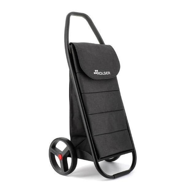 Rolser 53L 2 Wheel Folding Base Portable Shopping Cart Trolley 108.5x47cmBLK