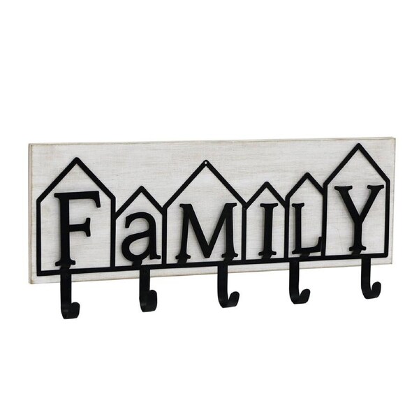 Willow & Silk Family' 5-Hook Coat Hanger
