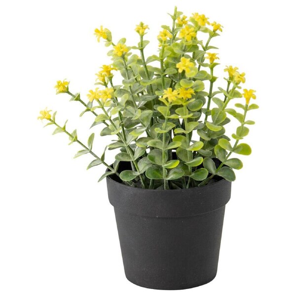 Willow & Silk Pot Plant Artificial Wild Flower 16x16x20cm