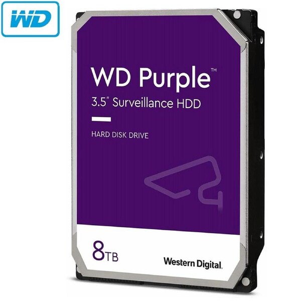 WD Purple 6TB HDD Surveillance Hard Disk Drive Western Digital 5400RPM 3.5" SATA WD63PURZ