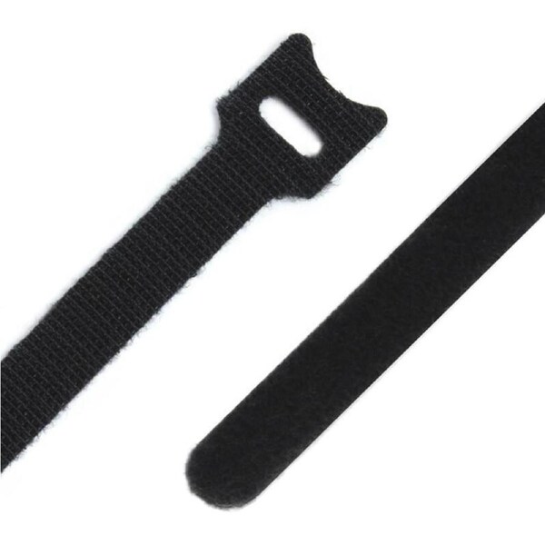 Alogic Ty-it Hook & Loop (Velcro) Cable Tie 240mm X 12mmBlack: Bag of 10 Network Patch Cables & Accessories - VC1224BLK