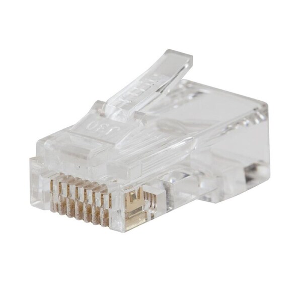 KLEIN TOOLS VDV826-763 - Klein Pass-Thru Modular Data Plug RJ45 Cat6 PVC Clear 200 Pack