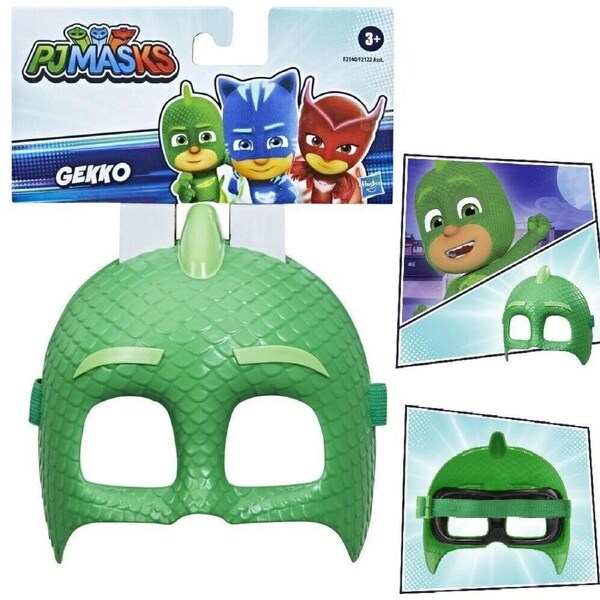 PJ Masks Hero-Gekko- Green Face Mask Durable Age 3+ New Toy Flexible
