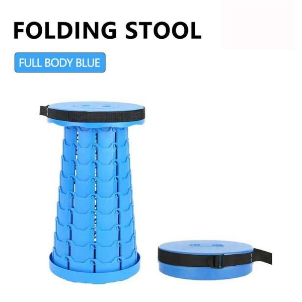 OZNALA Folding Stool Travel Seat Portable Outdoor Retractable Camping Fishing Chair