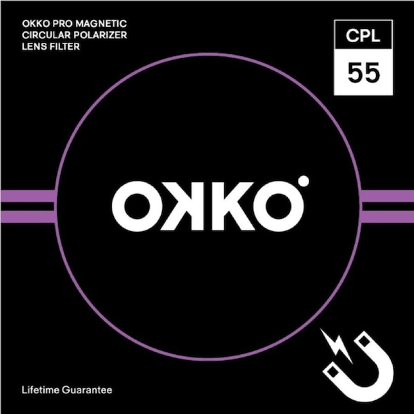 OKKO Magnetic Pro CPL Filter 55mm