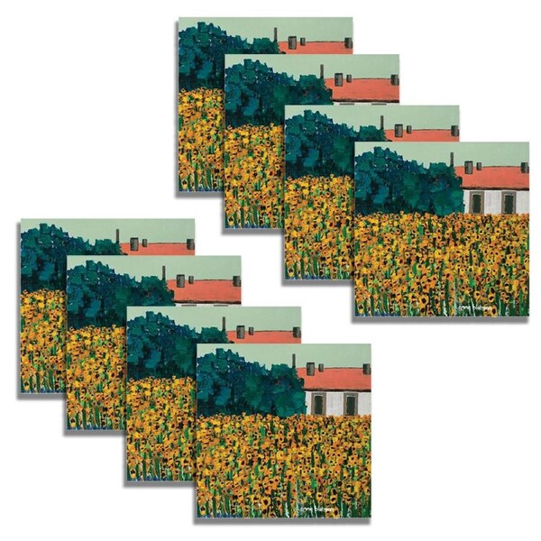 8pc ThirstyStone Benalla 11cm Dolomite Stone/Cork Drinks/Cups Coasters Set