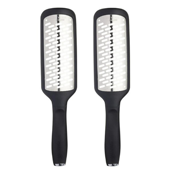 2x MasterClass West Fine Blade Grater/Zester Cheese/Chocolate Kitchen Utensil BK