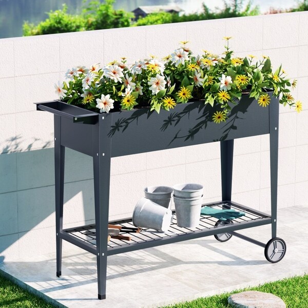 Green Fingers Garden Bed Elevated 100X40X80cm Planter Box Raised Container Herb