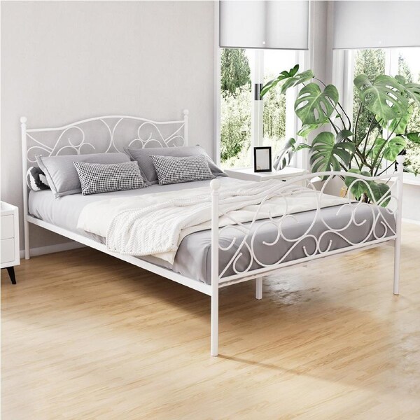 Artiss Metal Bed Frame Double Size Base Platform GROA