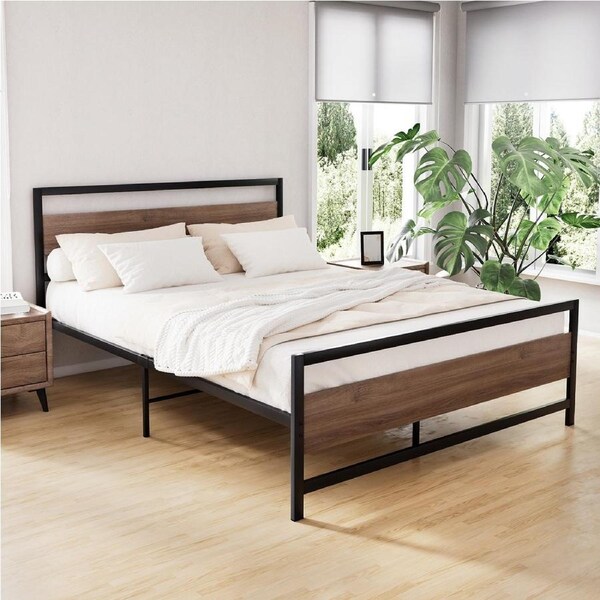 Artiss Metal Bed Frame 196x139cm Double Size