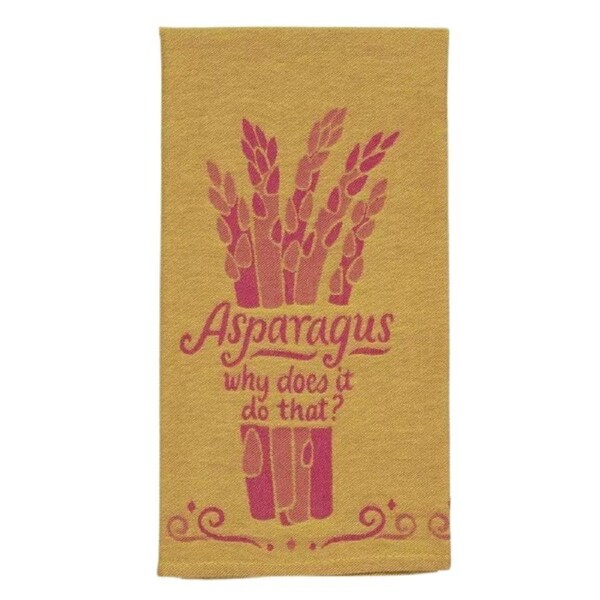 Blue Q Tea Towel - Asparagus, Why Does It Do That?