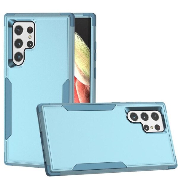For Samsung Galaxy S23 Ultra Case Protective Layered Armour Cover, Grey Green Blue