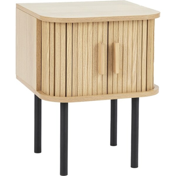 Cooper & Co. Haven Sliding Door 40cm Bedside Table Natural