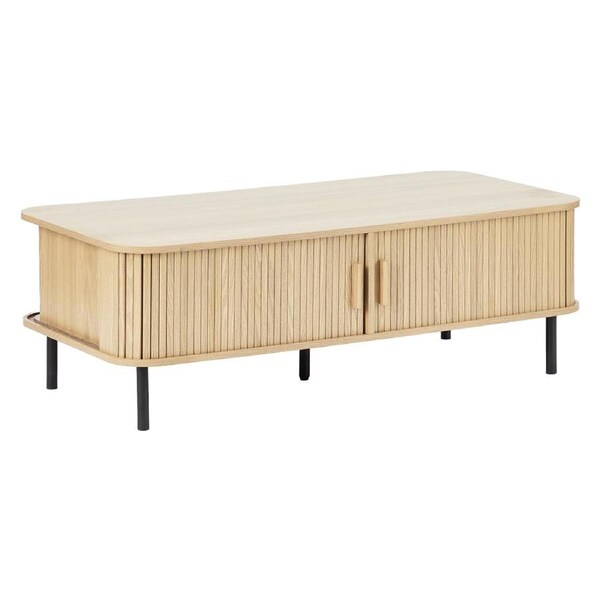 Cooper & Co. Haven Sliding Door 120cm Coffee Table Natural