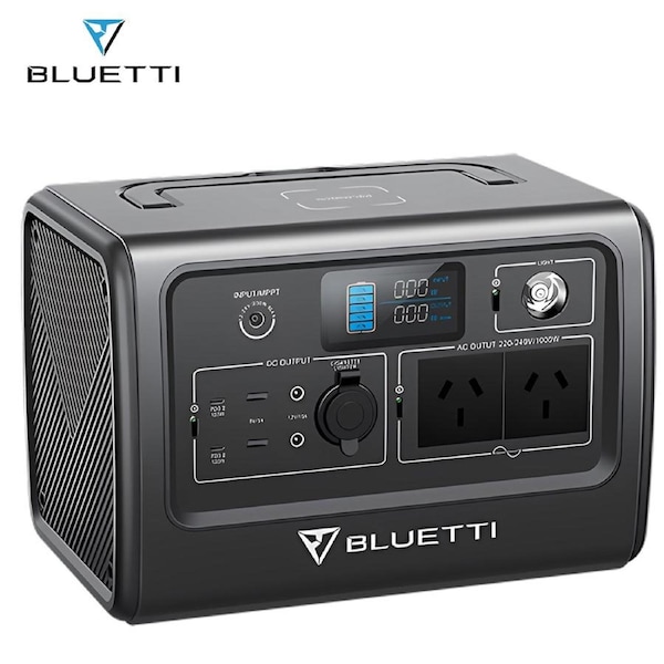 BLUETTI EB70 Portable Power Station, 1000W/716Wh LiFePO4 Battery, Support Wireless Charging, Solar Generator