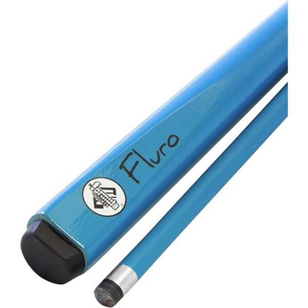 Formula Sports Fluro 2 Piece Medium Weight 57" Pool Cue Billiards/Snooker Blue