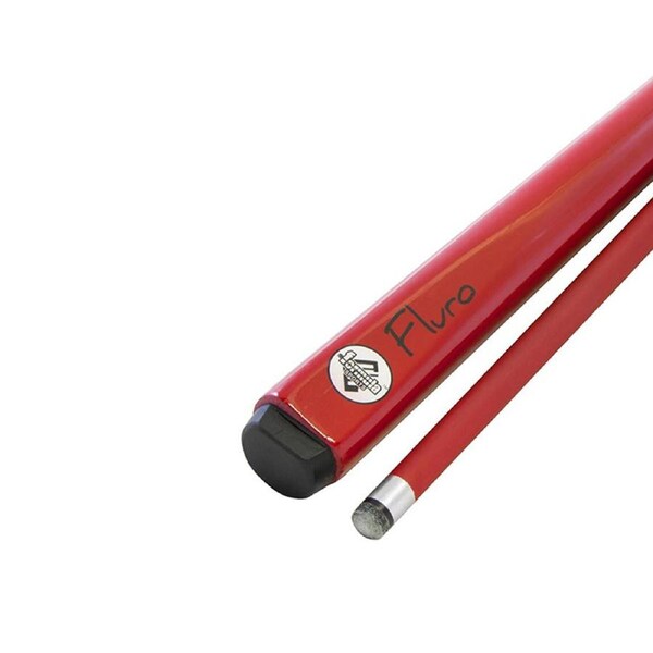 Formula Sports Fluro 2 Piece Medium Weight 57" Pool Cue Billiards/Snooker Red