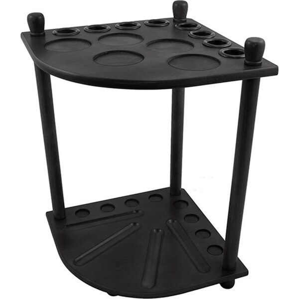 Forumla Sports 8 Billard Snooker Pool Cue Rack/Stand Ball Holder Black 50.5cm