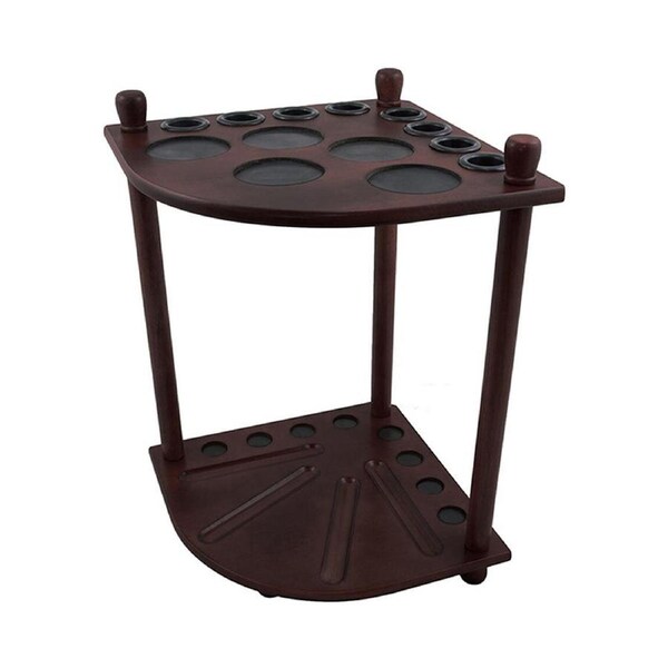 Forumla Sports 8 Billard Snooker Pool Cue Rack/Stand Ball Holder Maghonry 50.5cm