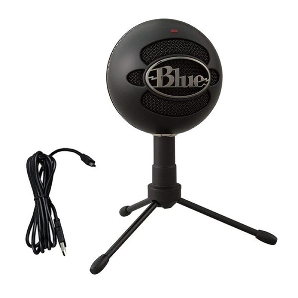 Catzon Snowball iCE Plug 'n Play USB Microphone for Recording Gaming on PC and Mac-Black