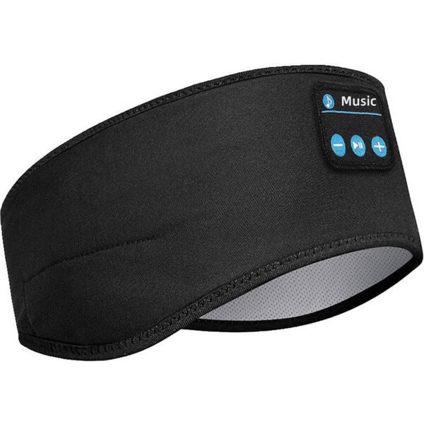 Catzon Sleep Headphones Wireless Bluetooth Sports Headband Headphones Perfect for Air Travel Workout-Black