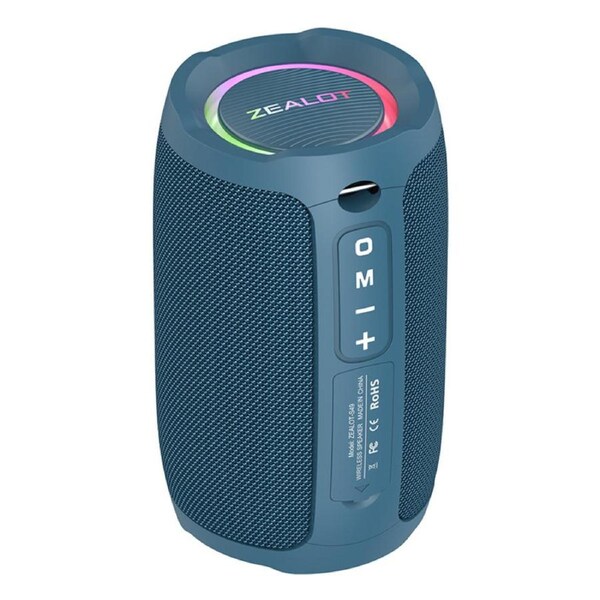Catzon Bluetooth Speaker Portable Wireless Loud Stereo Sound Rich Bass for Home Outdoor-Blue