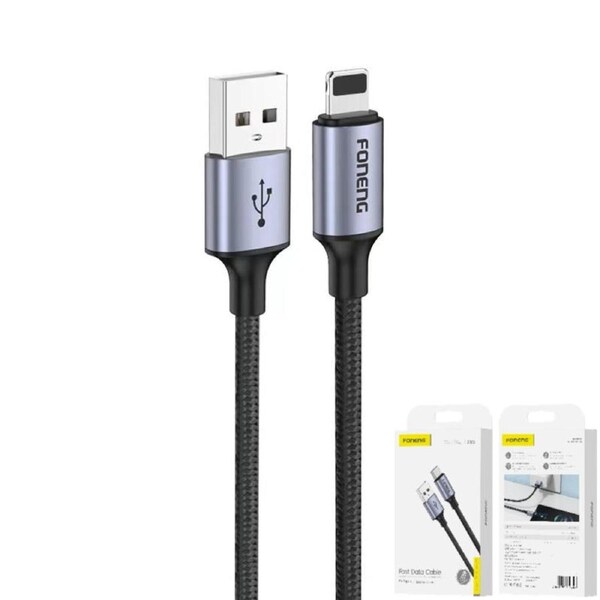 X95 1.2M METAL HEAD BRAIDED CABLE (3A)