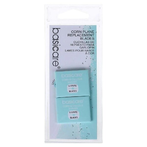 Basicare Cornplane Replacement Blades 10 Pack for Callus and Corn Removal