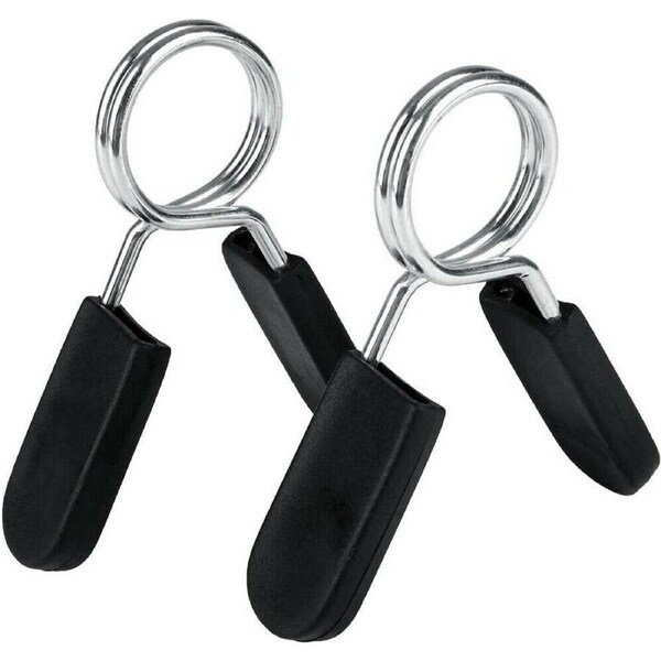 Barbell 25mm Weight Bar Gym Spring Clips Lock Clamp Collar Dumbbell
