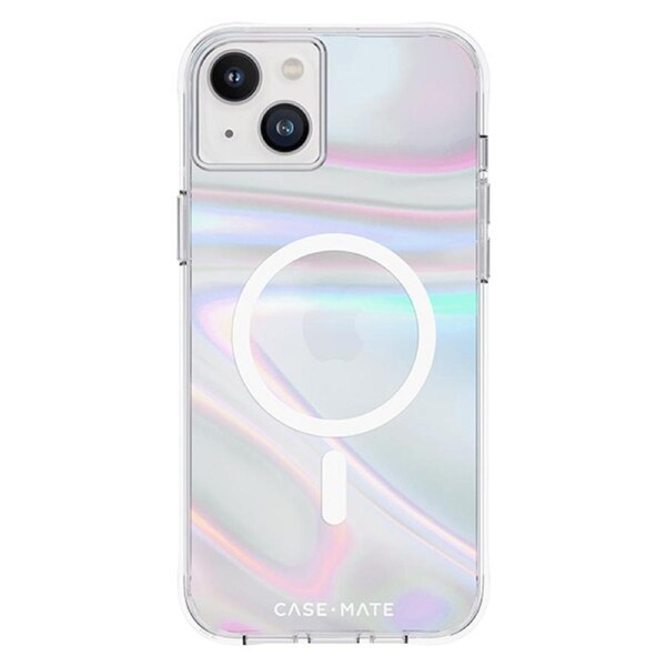 Case-Mate Soap Bubble MagSafe Case (Suits iPhone 15 Plus) - Iridescent