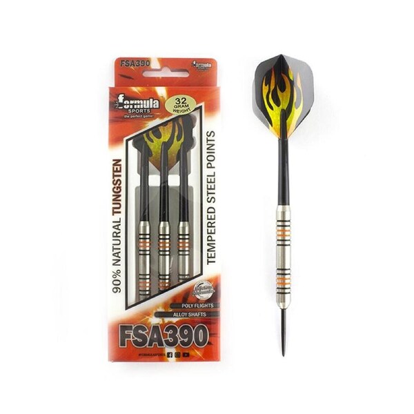 Formula Sports 32g FSA390 Heavy 90% Tungsten Dart Barrel w/Holographic Flights