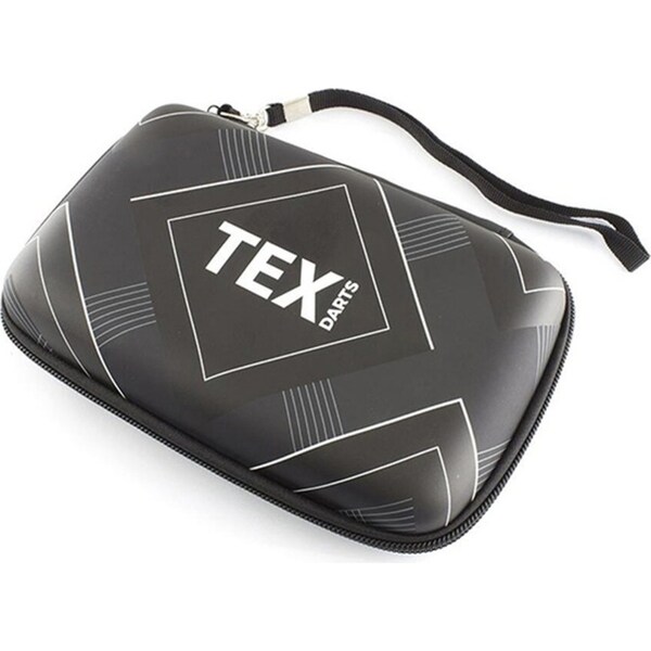 TEX Pro Throwing Darts Portable Protective Storage Carry Travel Case Black/White