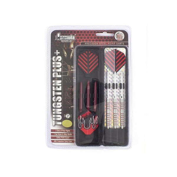 Formula Sports 24g Tungsten Plus Darts Barrel/Shaft/Flight Gift Game Pack w/Case