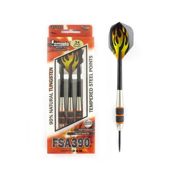 Formula Sports 34g FSA390 Heavy 90% Tungsten Dart Barrel w/Holographic Flights