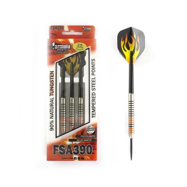Formula Sports 25g FSA390 90% Tungsten Dart Barrel/Shaft w/Holographic Flights