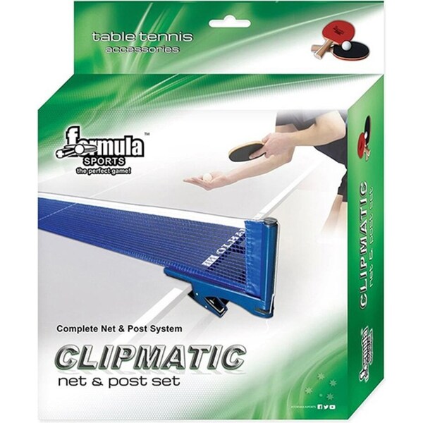 Formula Sports Clipmatic Table Tennis Ping Pong 175cm Net & Post Set Portable