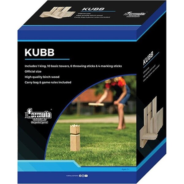 Formula Sports Kubb Throwing Baton Blocks Kids Outdoor Fun Play Game Toy 5y+