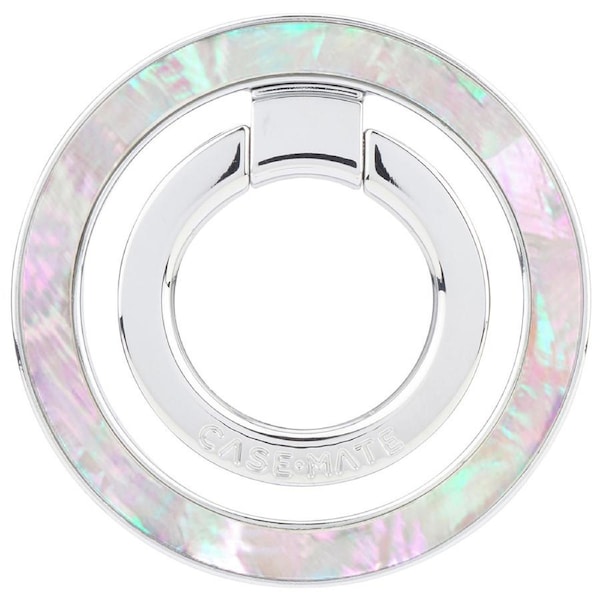 Case-Mate Magnetic Finger Ring Stand Works w/ MagSafe Cases Mother of Pearl
