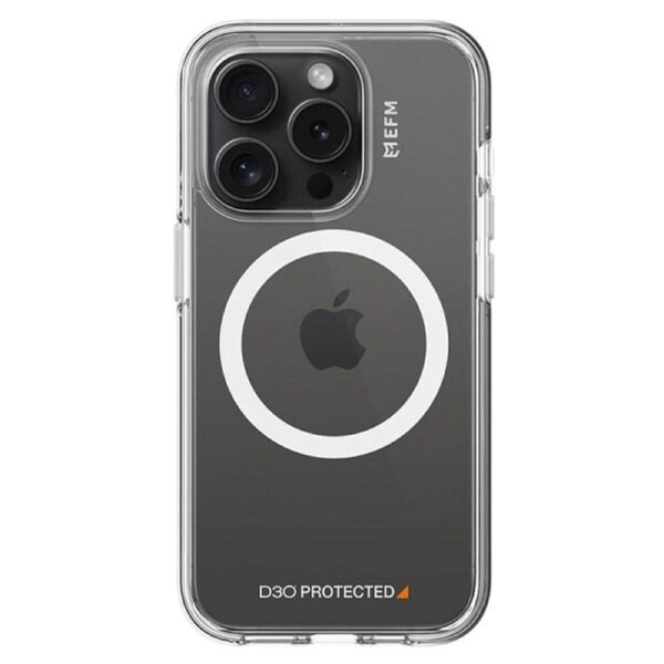 EFM Aspen Case Armour with D3O BIO (Suits iPhone 15 Pro Max) - Clear