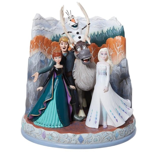 Disney Traditions by Jim Shore - Frozen Carved by Heart Connected Through Love Figurine 18.5cm