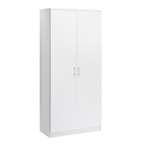 Ivy Pantry Cupboard Storage Cabinet 2 Door 5 Tier Shelf White