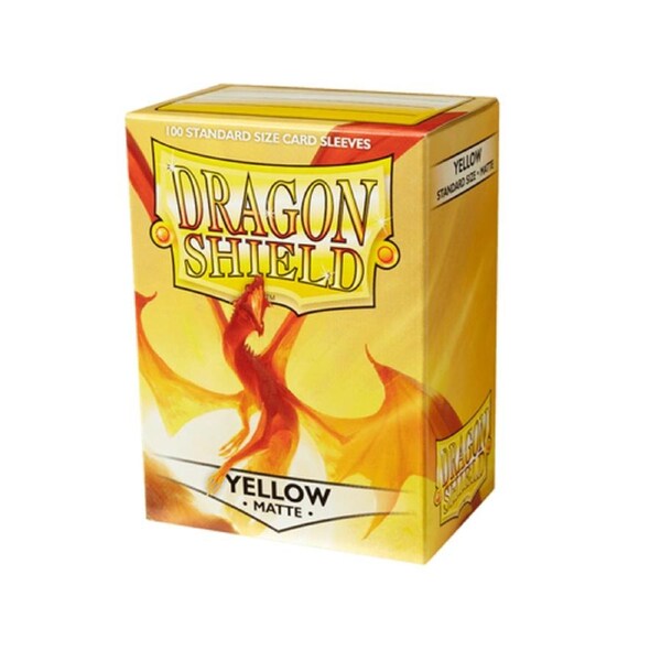Dragon Shield - Standard Yellow Matte Sleeves 100 pack
