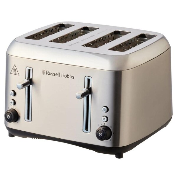 Russell Hobbs Addison 4 Slice Toaster Brushed Stainless Steel RHT514BRU