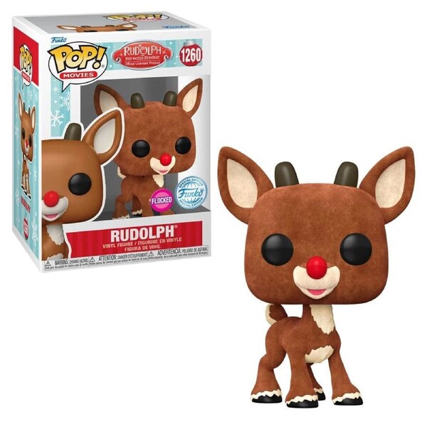 Funko Pop! Rudolph The Red-Nose Reindeer (Flocked) #1260 Vinyl Figure