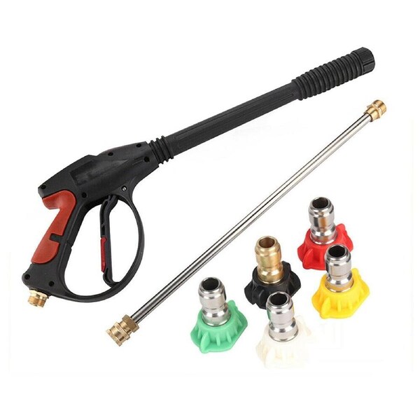 High Pressure Washer Spray Gun Watering Water Cleaner Nozzles Wand Lance - 4000PSI