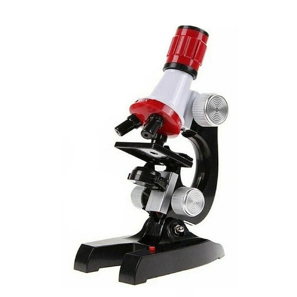 Science Lab Microscope Kit Set 100 400 1200X With Light Educational