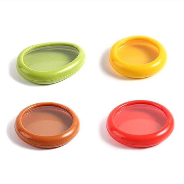 Fruit Vegetable Shaped Savers Avocado Keeper Onion Storage Containers - 4pcs